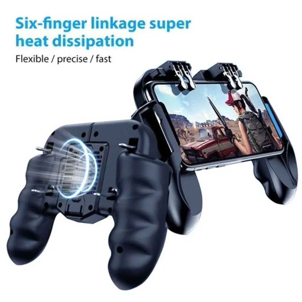 NEW Mobile Phone Game Controller +Cooling Fan for Android iOS